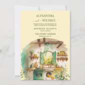 Invitation Aquarelle Citrus Citron Destination Mariage (Devant)
