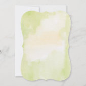 Invitation Aquarelle Citrus Citron Fête des mariées d'été (Dos)