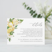 Invitation Aquarelle Citrus Citrus Blossom Détails sur la ver (Debout devant)