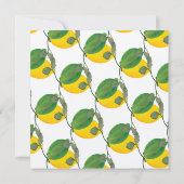 Invitation Aquarelle Citrus Citrus Citrus Script Mariage Kraf (Dos)