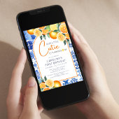 Invitation Aquarelle Citrus Citrus Premier anniversaire