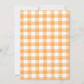 Invitation Aquarelle Citrus Orange Baby shower (Dos)