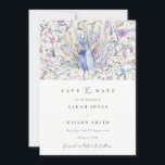 Invitation Aquarelle Classique Peacock Floral Enregistrer La<br><div class="desc">Classy Ornate Watercolor Peacock Collection - c'est une élégante aquarelle Illustration de paon floral pastel aquarelle, avec une touche minimaliste moderne. Idéal pour vos mariage et fêtes de classe moderne. Il est très facile de customiser, avec vos données personnelles. Si vous avez besoin d'un autre produit correspondant ou de la...</div>