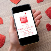 Invitation Aquarelle Cocktail de la fête de la Saint-Galentin