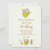 Invitation Aquarelle Coeurs anatomiques Mariage mexicain (Devant)