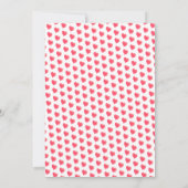 Invitation Aquarelle Coeurs Petit Baby shower amoureux (Dos)