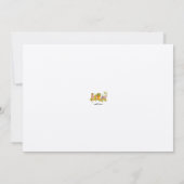 Invitation Aquarelle colorée (Dos)