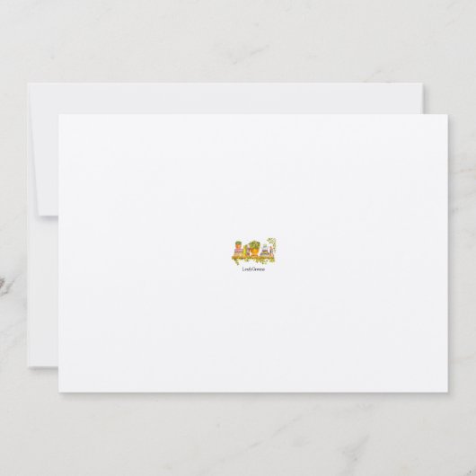 Invitation Aquarelle colorée (Dos)