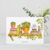 Invitation Aquarelle colorée (Debout devant)