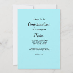 Invitation Aquarelle colorée ajouter votre nom texte modifiab