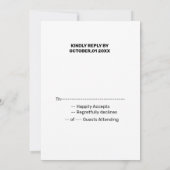 Invitation Aquarelle colorée ajouter votre nom texte modifiab (Dos)