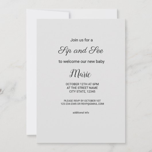 Invitation Aquarelle colorée ajouter votre nom texte modifiab (Devant)