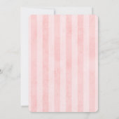 Invitation Aquarelle colorée Floral Gold Baby shower blanc (Dos)