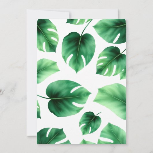 Invitation Aquarelle Colorée Trex Enfants Photo Anniversaire (Dos)