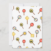 Invitation Aquarelle Construction Anniversaire de enfant N'im (Dos)