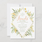 Invitation Aquarelle Conviviale Vert Élégant (Devant)