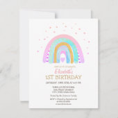 Invitation Aquarelle Cool Rainbow Tie Dye Anniversaire (Devant)