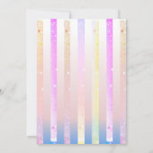 Invitation Aquarelle Coquette Bow Citrouille Premier 1er anni (Dos)