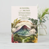 Invitation Aquarelle Costa Rica Destination Mariage Invitati (Debout devant)