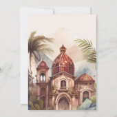 Invitation Aquarelle Costa Rica Destination Mariage Invitati (Dos)