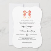 Invitation Aquarelle côtière | Mariage (Devant)