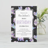 Invitation Aquarelle couleur mignonne Modèle d'ours Panda (Debout devant)