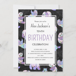 Invitation Aquarelle couleur mignonne Modèle d'ours Panda