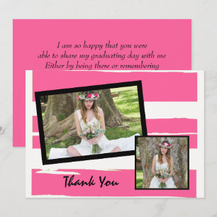 Invitation Aquarelle couleur rose et blanc Photo