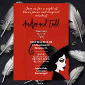 Invitation Aquarelle couleur Silhouette couleur Halloween