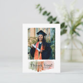 Invitation Aquarelle Couleurs Merci de graduation (Debout devant)