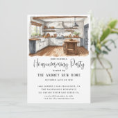 Invitation Aquarelle Country Kitchen (Debout devant)