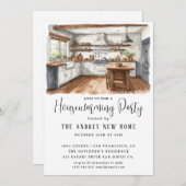 Invitation Aquarelle Country Kitchen (Devant / Derrière)