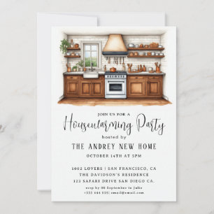 Invitation Aquarelle Country Kitchen