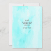 Invitation Aquarelle coupe Birthday Sharthday Party (Dos)