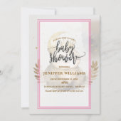 Invitation Aquarelle Couronne de lune (Devant)