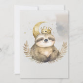 Invitation Aquarelle Couronne de lune (Dos)