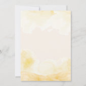 Invitation Aquarelle Cowboy Neutral Sud Premier anniversaire (Dos)