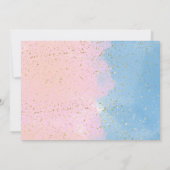 Invitation Aquarelle Crème glacée Devine le genre révéler (Dos)