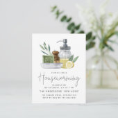 Invitation Aquarelle Cuisine Fête Réchauffante Petite Taille (Debout devant)