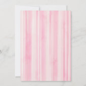 Invitation Aquarelle Cupcake aux fraises 1er anniversaire Inv (Dos)