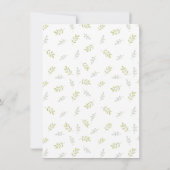 Invitation Aquarelle Cute Singe Sexe Révéler (Dos)