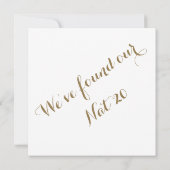 Invitation Aquarelle D20 Tabletop Photo Enregistrer la date I (Dos)