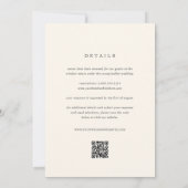 Invitation Aquarelle d'abeille dorée tout en un Mariage (Dos)