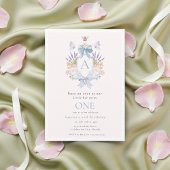 Invitation Aquarelle d'abeille florale en gros 1er anniversai