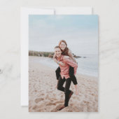 Invitation Aquarelle d'ananas de l'île tropicale Mariage phot (Dos)