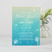 Invitation Aquarelle Dandelion Printemps Fête des mariées de (Debout devant)