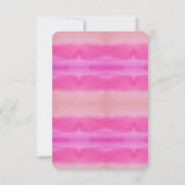 Invitation Aquarelle dans les tons rose (Dos)