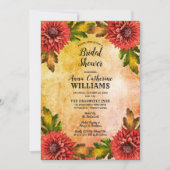 Invitation Aquarelle d'automne Fête des mariées des mamans fl (Devant)