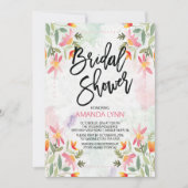 Invitation Aquarelle d'automne Floral Bridal Douche Invitatio (Devant)