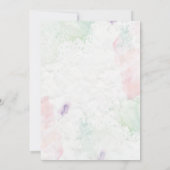 Invitation Aquarelle d'automne Floral Bridal Douche Invitatio (Dos)